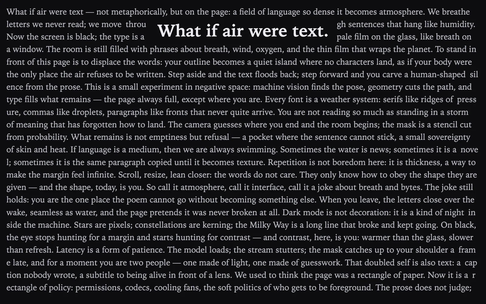 Air Text